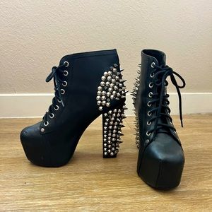 Jeffery Campbell spike studded booties